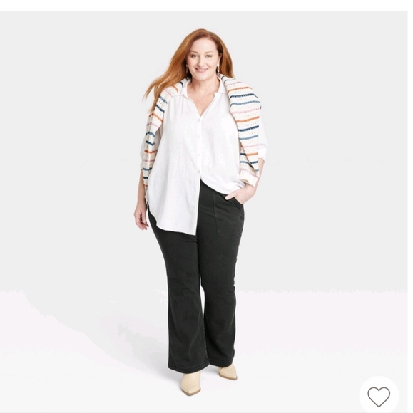 Knox Rose Denim - NWT Knox Rose- High Rise The Anywhere Flare Jeans Black Denium